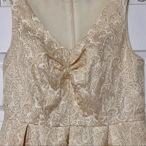 Sparkly Gold Mini Dress with Pockets! - Picture 4 of 5